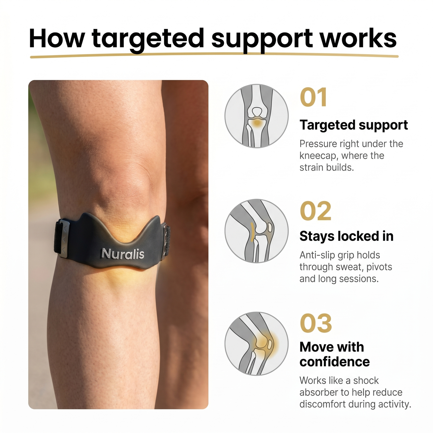 Knee Strap — Locked-In Support for Real Movement