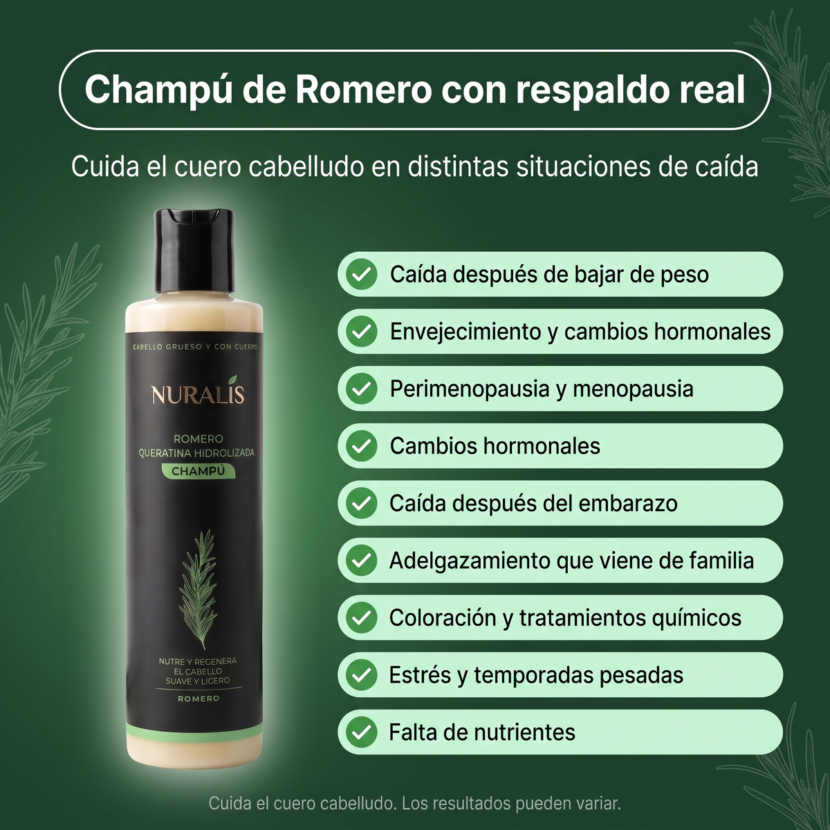 Champú de Crecimiento con Romero