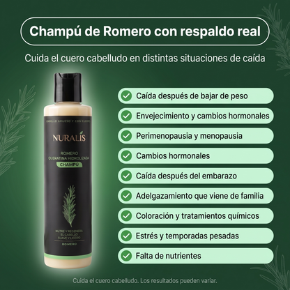 Champú de Crecimiento con Romero